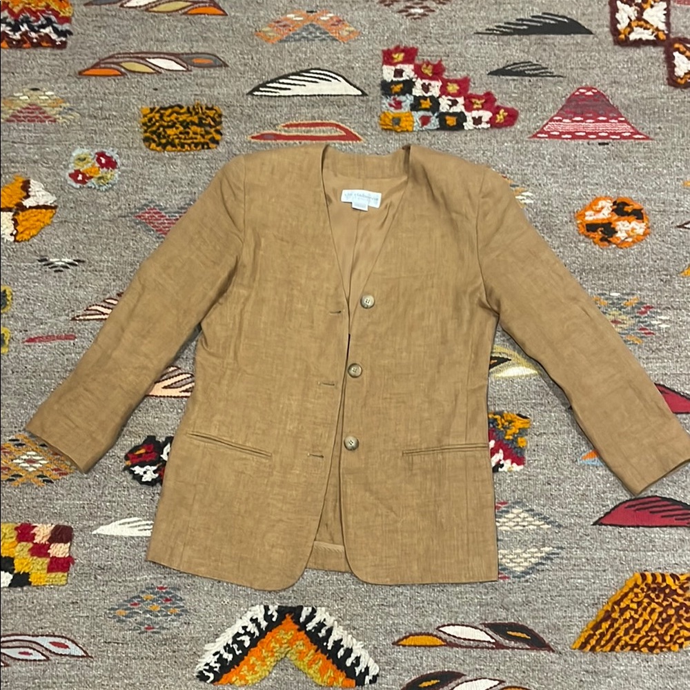Vintage Liz Claiborne Linen Jacket 10P